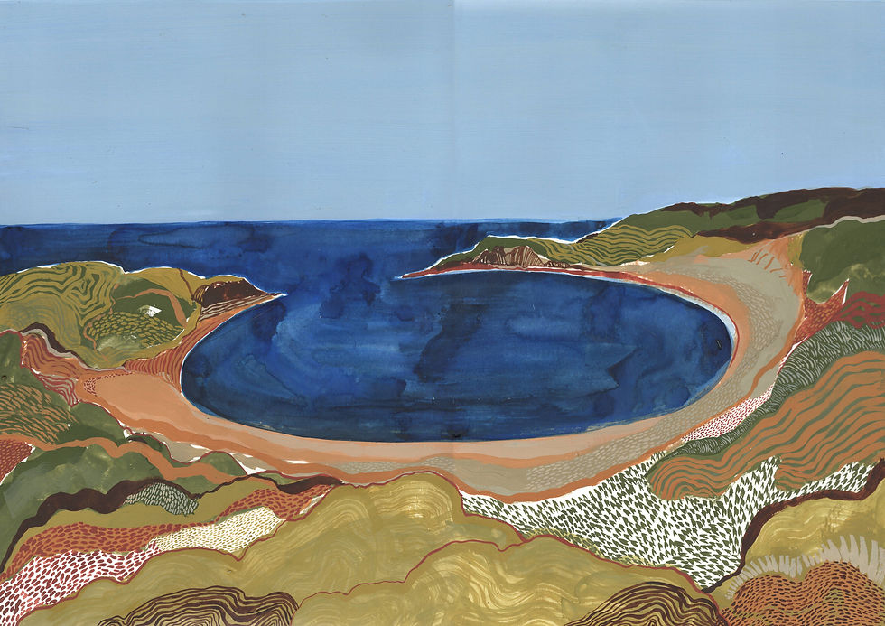 LULWORTH COVE LANDSCAPE PAINTING