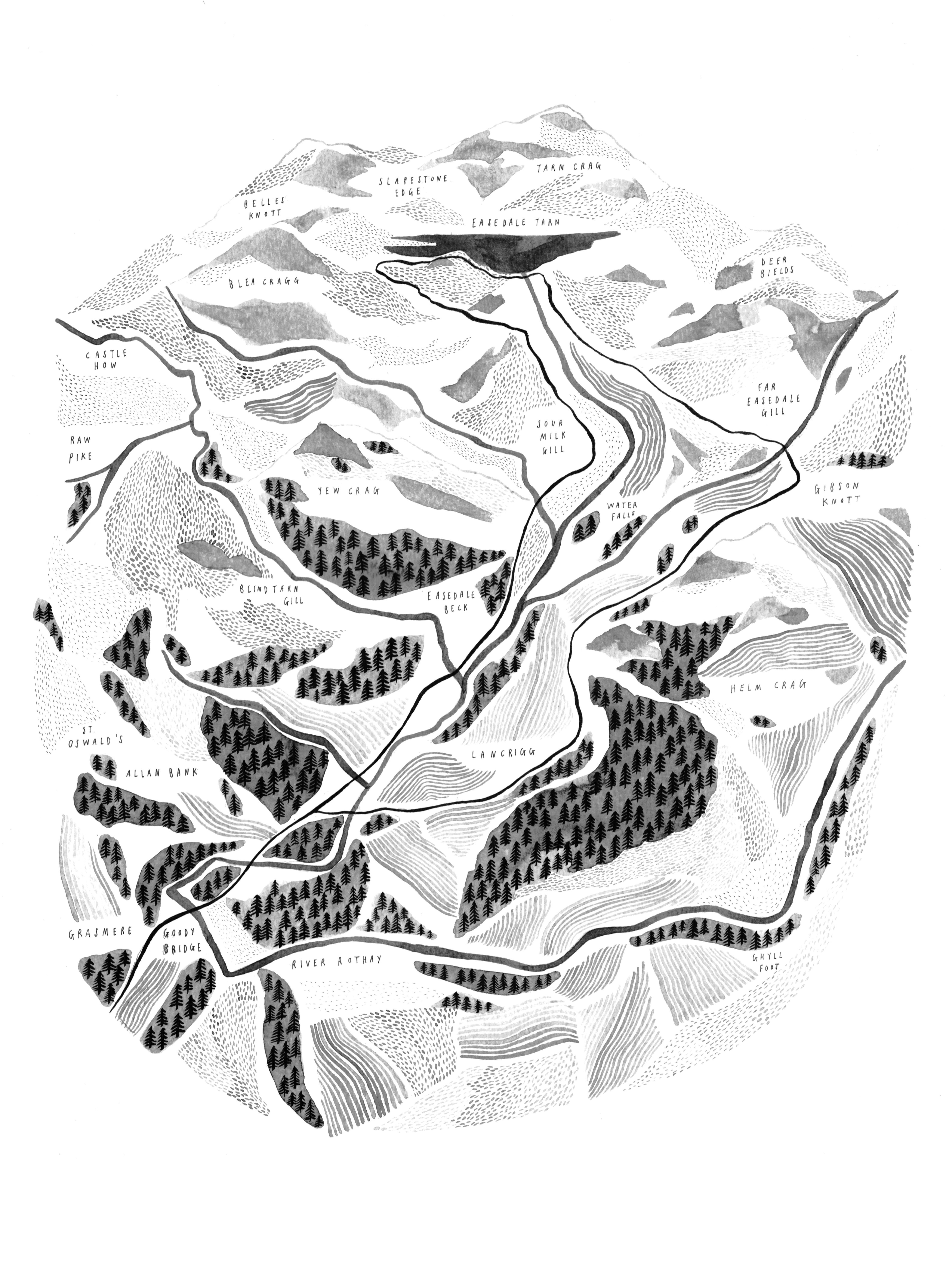 Easedale Map
