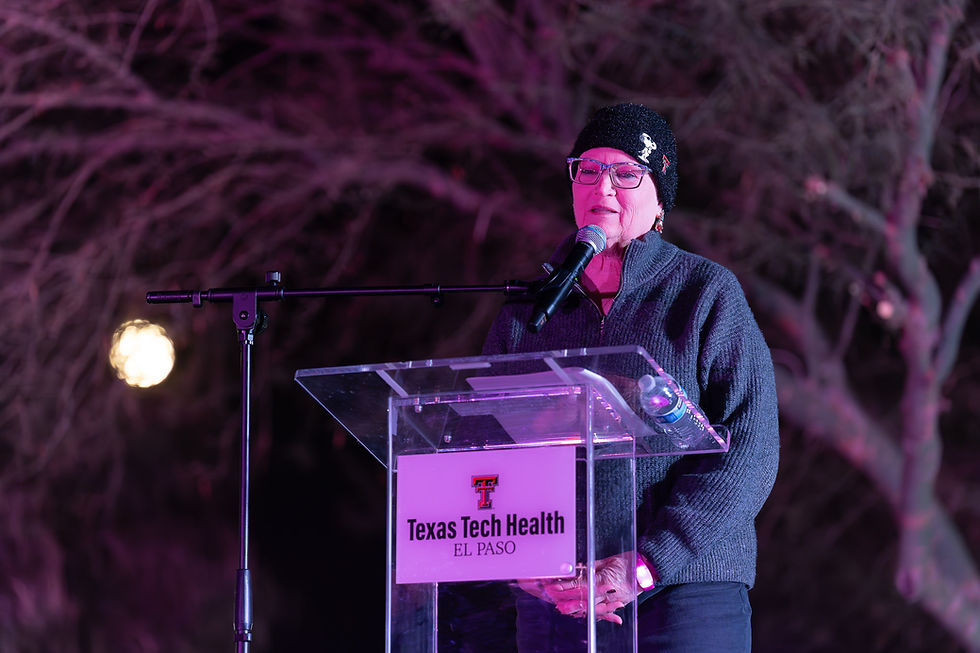 Starla Warren shares her cancer journey Story at the TTH El Paso’s Lighting Campus for Hope