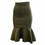 Thumbnail: Olive Green Skirt - Size:10
