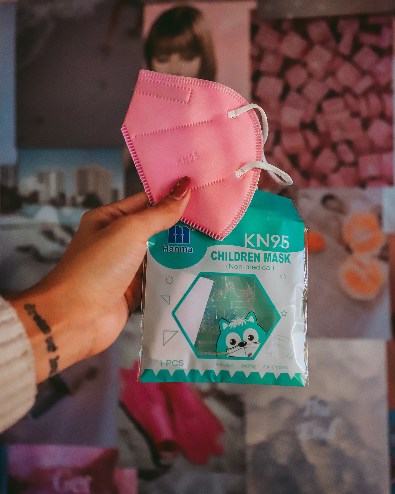 Hot Pink Kids KN95 Masks