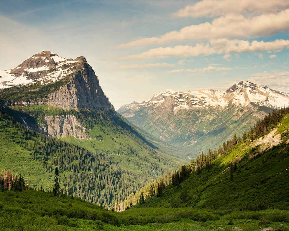 Mountain Views in Glacier National Park