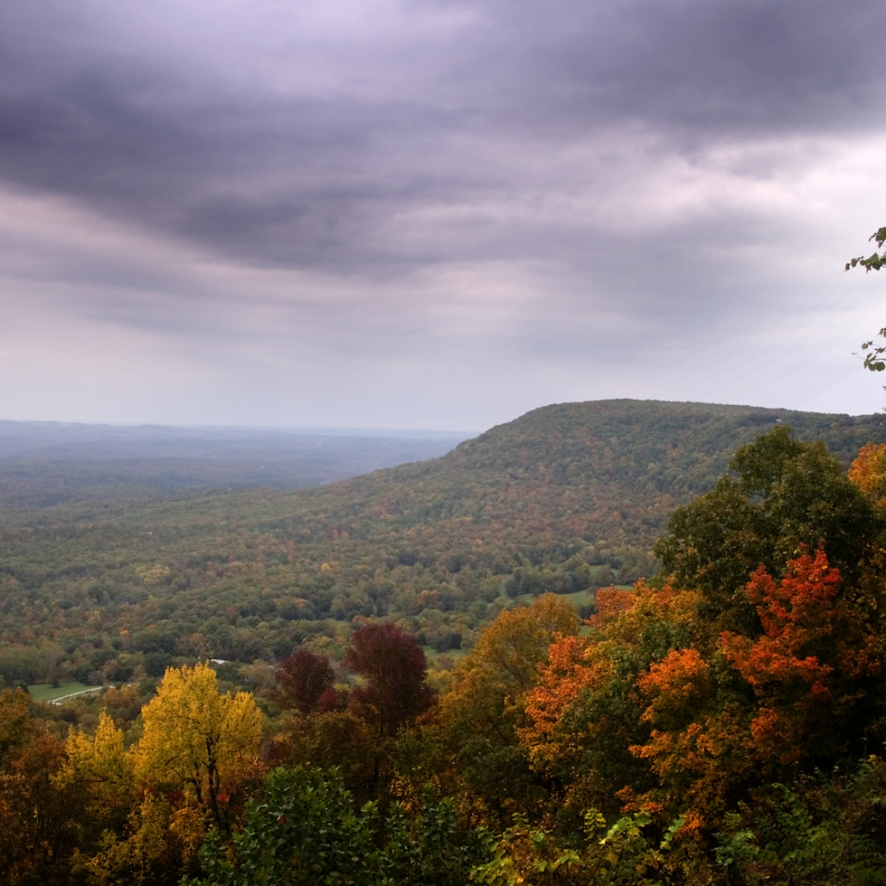 Fall colors in Ozark Mountain Range
