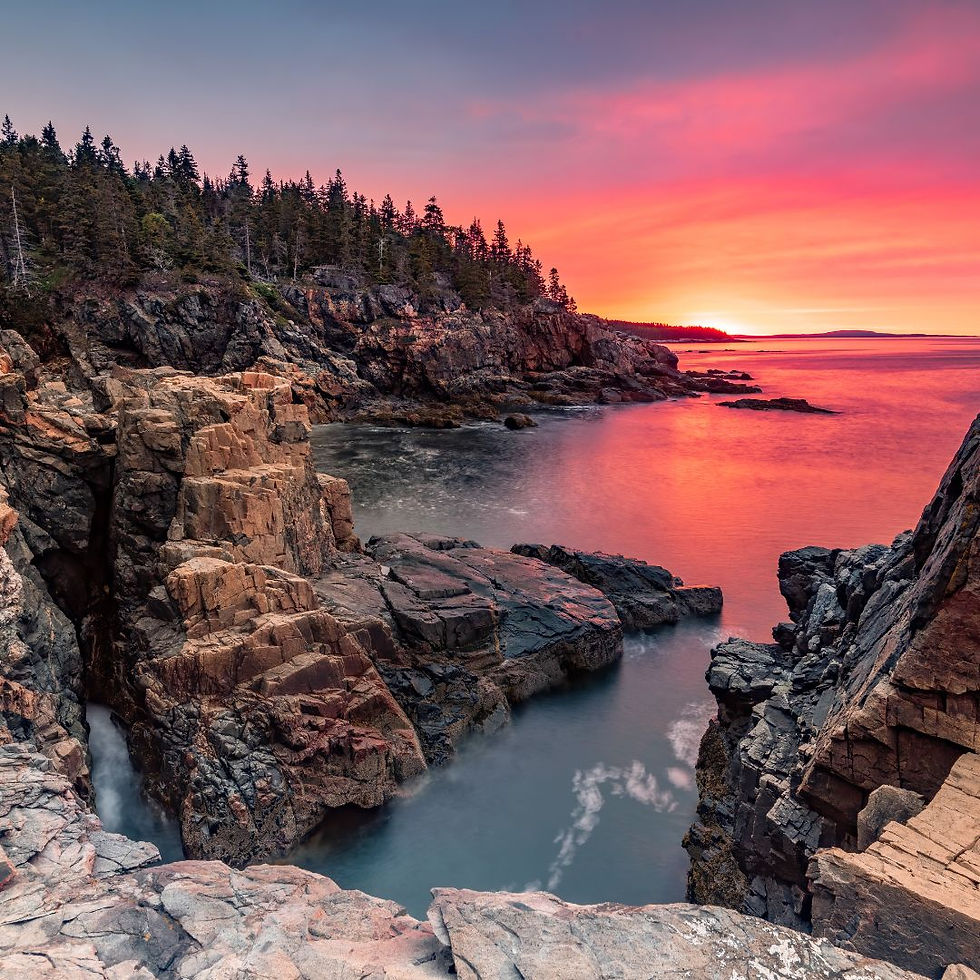 Sunset at Acadia National Park