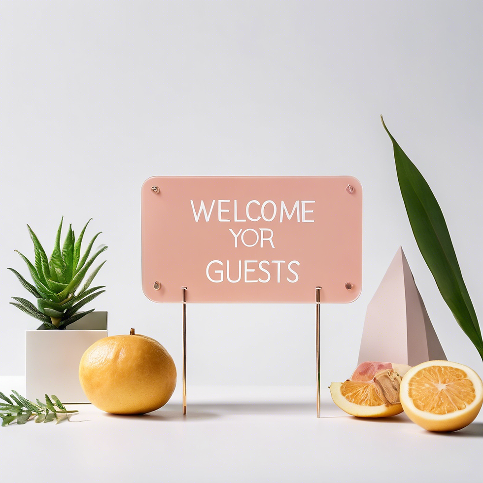 Acrylic Welcome Sign