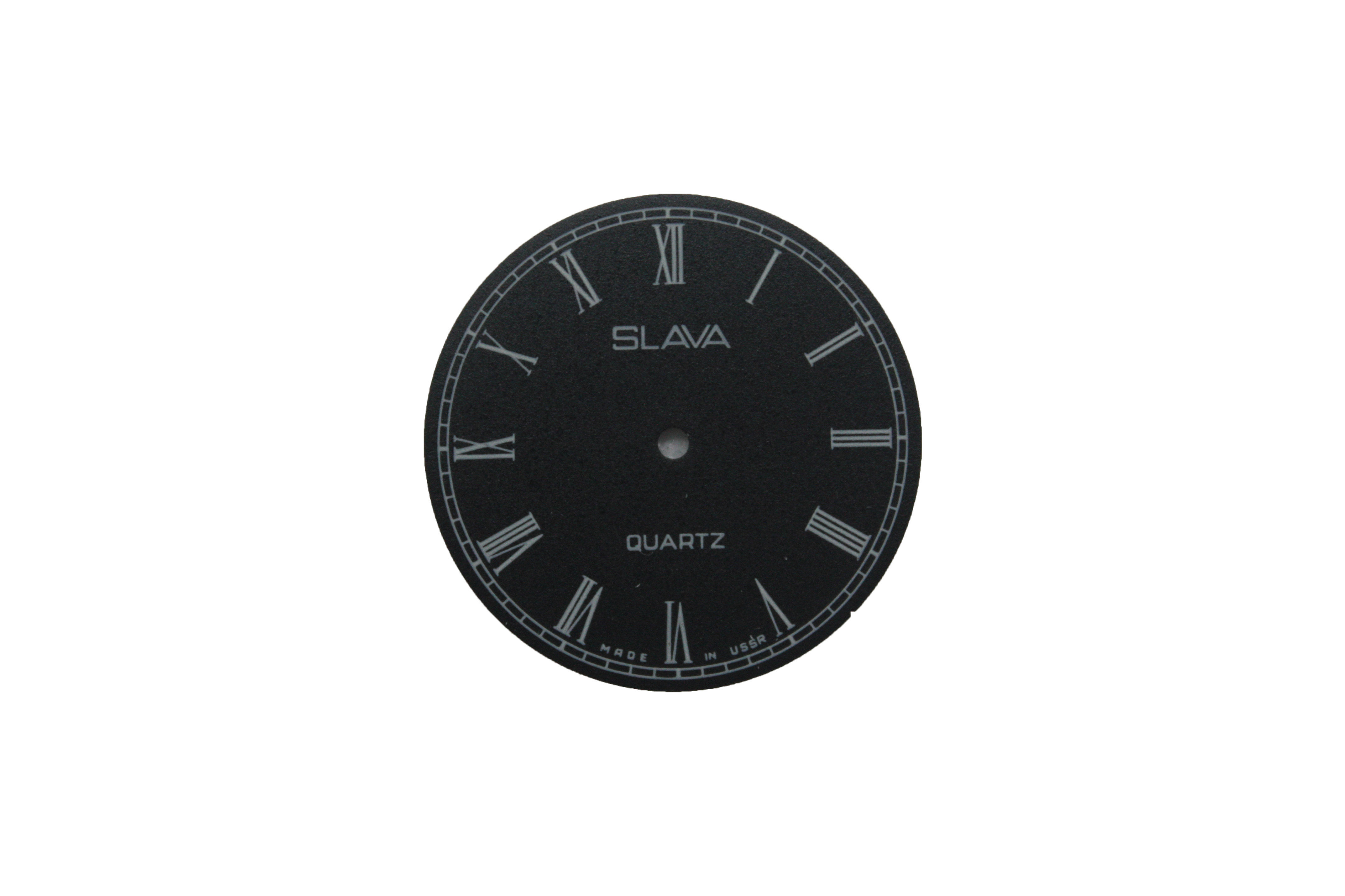 Циферблат черный Slava quartz