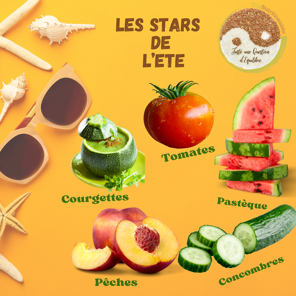 fruits et légumes stars de l'été