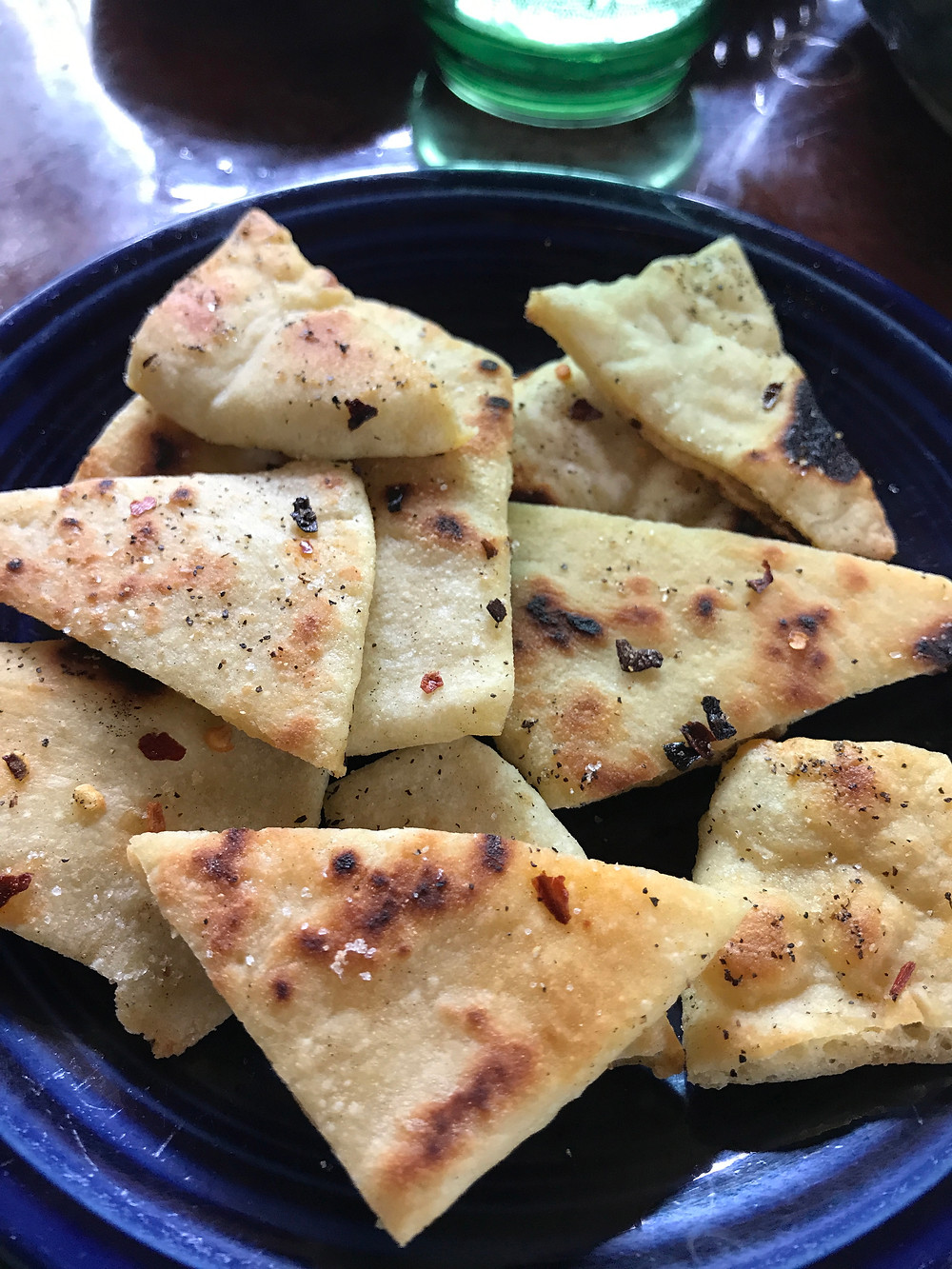 Home made pita chips