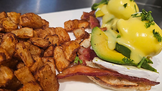 Brie Avocado Bacon Benedict