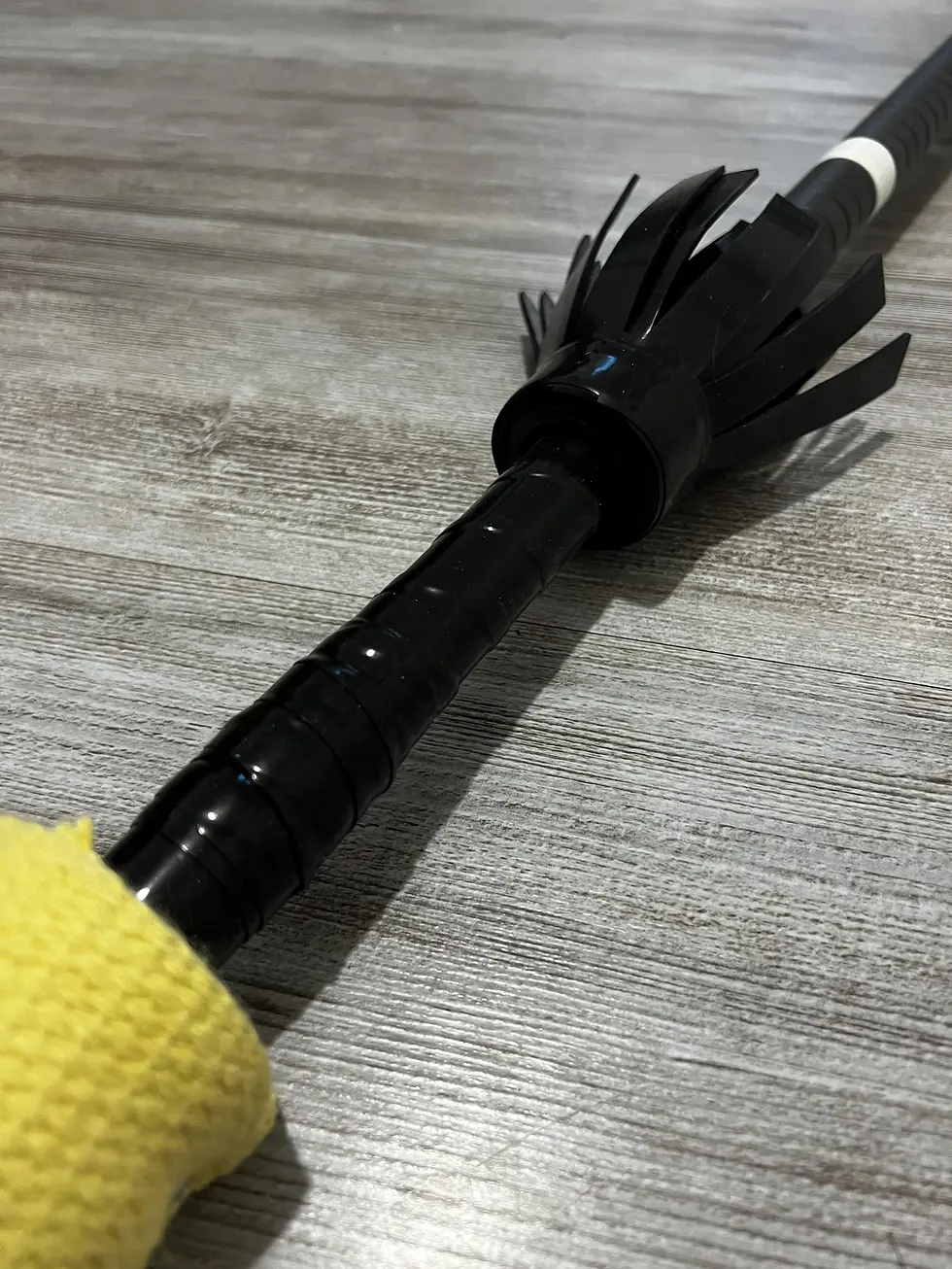 Miniatura: Kij do kontaktu  I  Contact staff  I with silicon flowers  I  Silikonowe frędzle