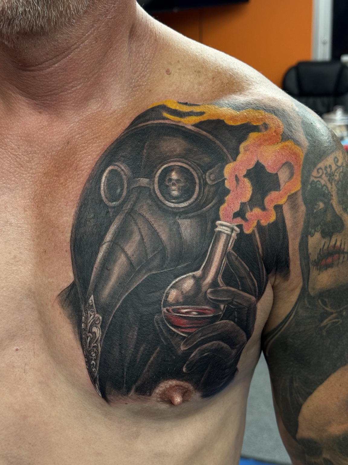Plague doctor tattoo