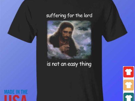 Premium jesus suffering for the lord is not an easy thing shirt