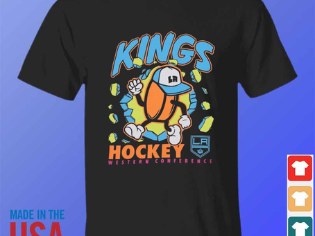 Toddler los angeles kings black break through shirt