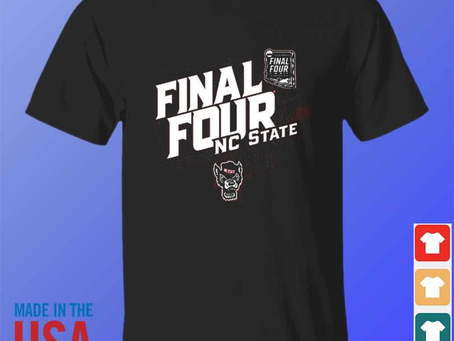NC State Wolfpack Blue 84 Unisex 2024 NCAA Men’s Basketball Tournament March Madness Final Four T-Shirt