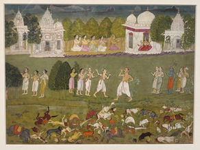 The Duel between Bhim and Duryodhan