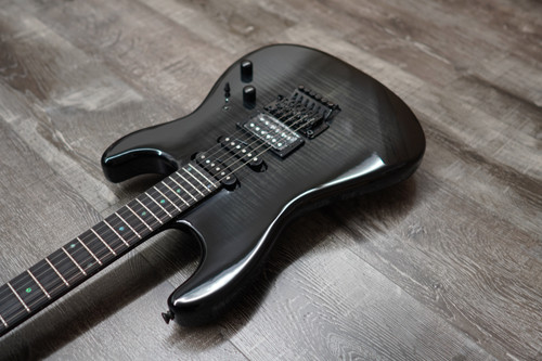 AIO Wolf S1-SSH Floyd Rose Deluxe Electric Guitar - Trans Black