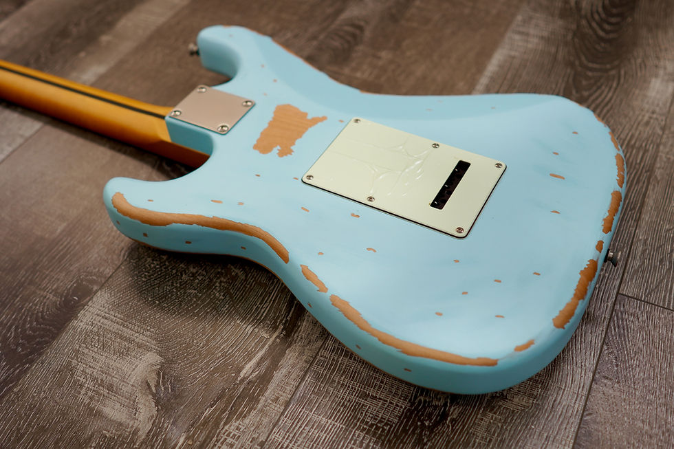 Thumbnail: AIO S3 Electric Guitar - Relic Sonic Blue (Maple Fingerboard)