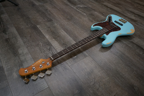 AIO J-Bass Relic - Sonic Blue | Your Next Custom AIO l All In One