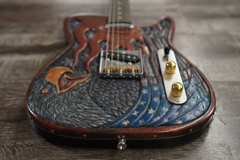 Thumbnail: AIO Custom Art Electric Guitar - American Eagle