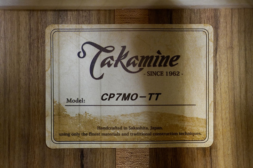 Thumbnail: Takamine CP7MO TT Thermal Top Series OM Acoustic-Electric Guitar - Natural Gloss