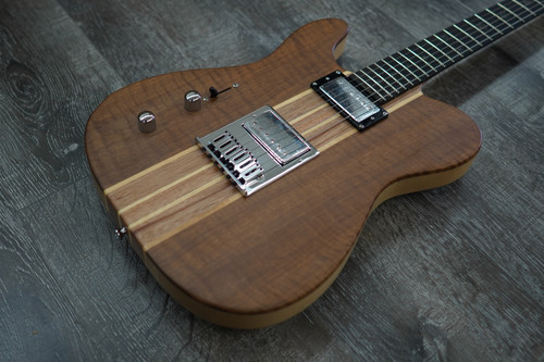 AIO TC1-HH Left-Handed Electric Guitar - Natural *Humbucker Pickup