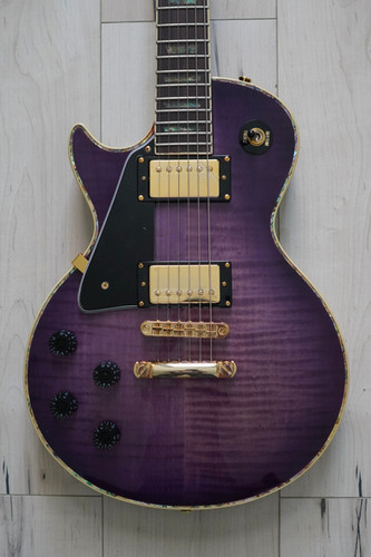 AIO Wolf WLP 750T Left-Handed Electric Guitar - Purple Burst