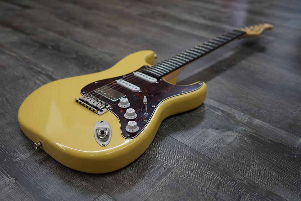 Thumbnail: AIO S4 Electric Guitar - Buttercream (Brown Pickguard)