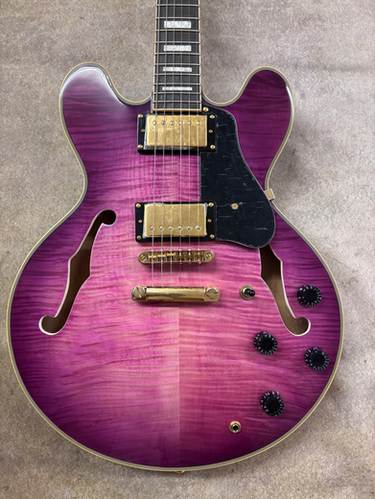 AIO SH-335 Semi-Hollow Electric Guitar - Purple Burst | Your Next
