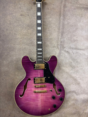AIO SH-335 Semi-Hollow Electric Guitar - Purple Burst | Your Next