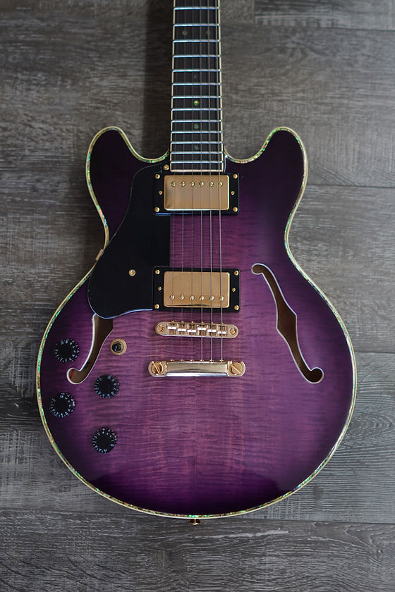 AIO Wolf KSA90 Left-Handed Electric Guitar - Purple Burst