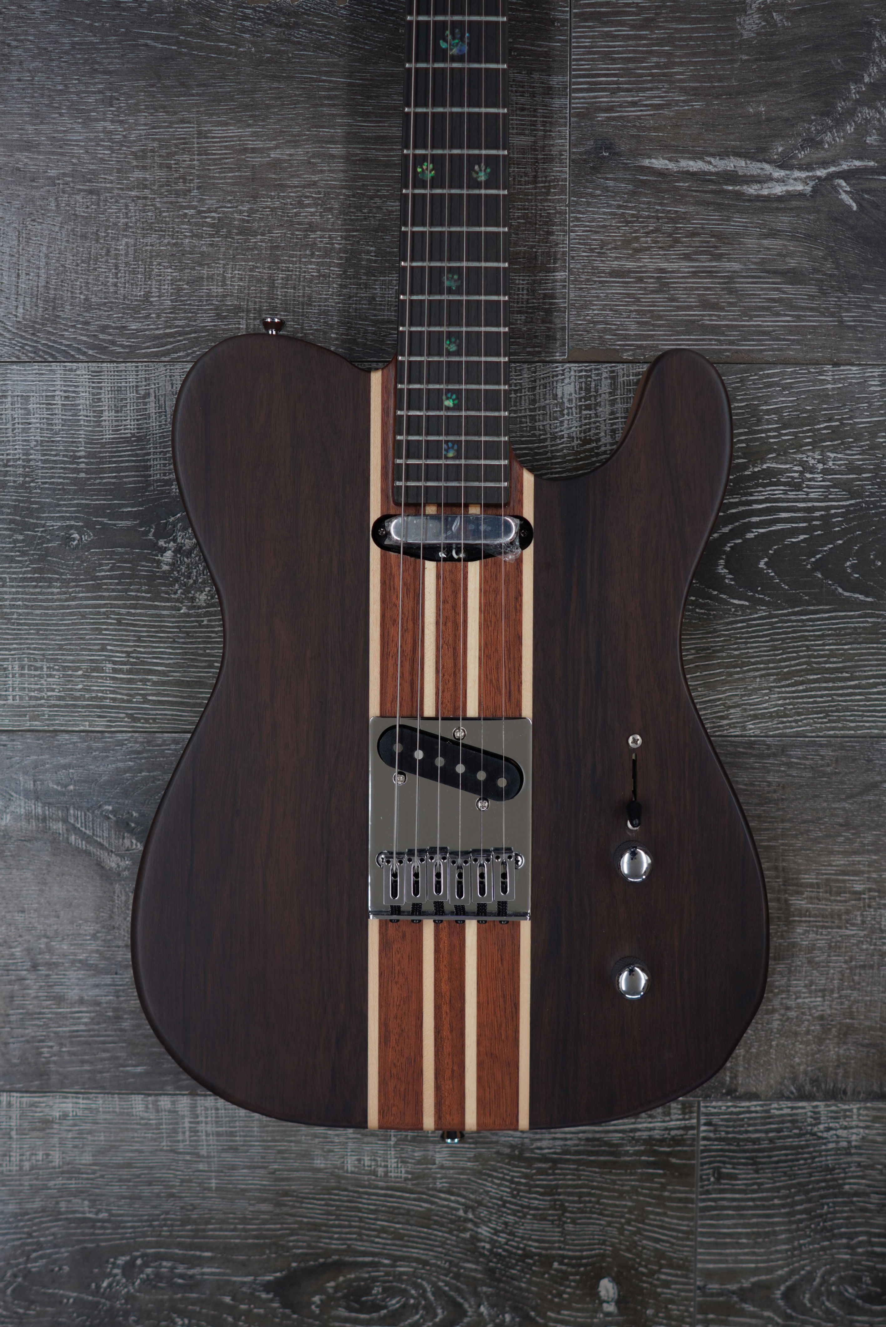 AIO TC1 Electric Guitar - Dark Walnut