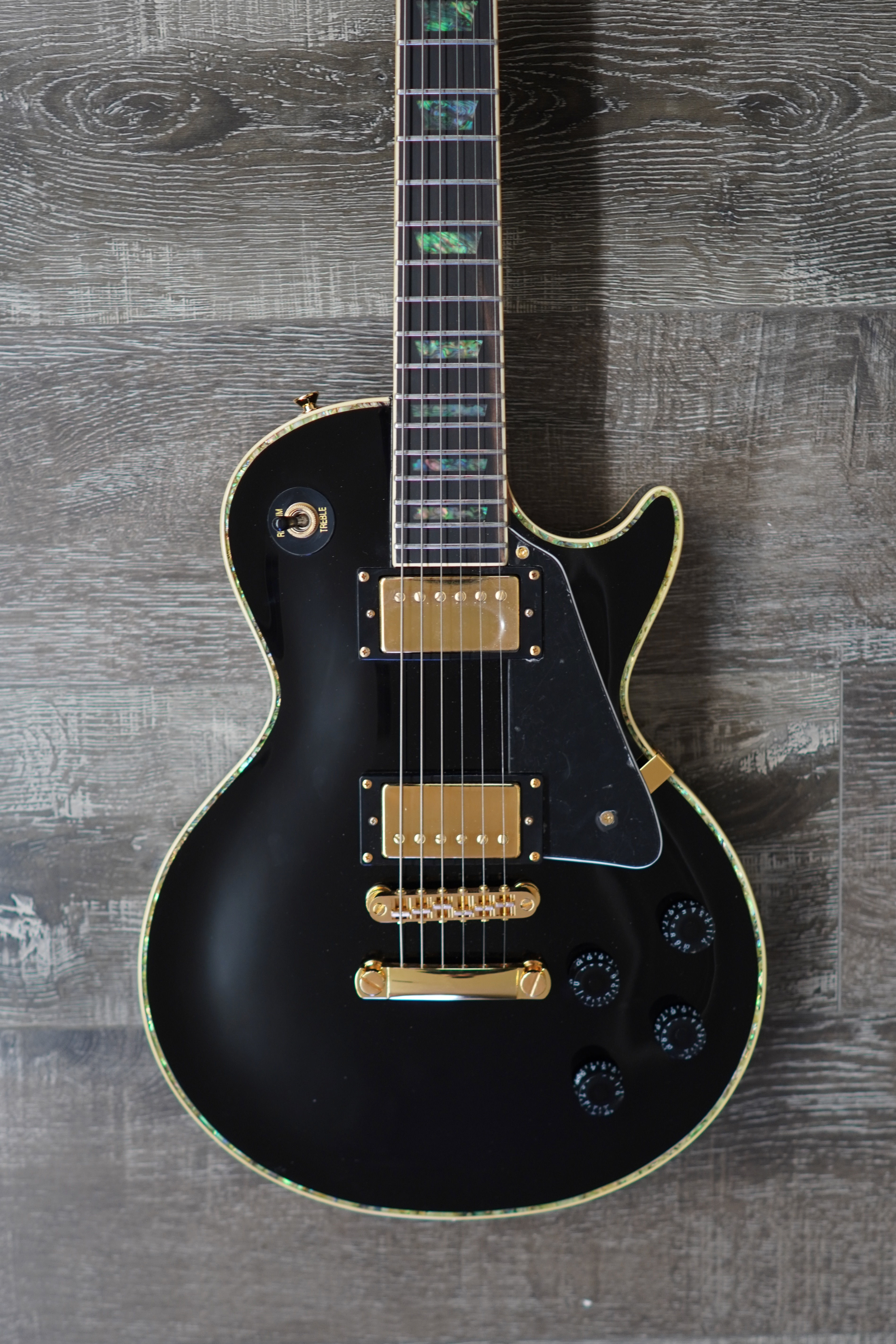 AIO Wolf WLP 750T Electric Guitar - Solid Black