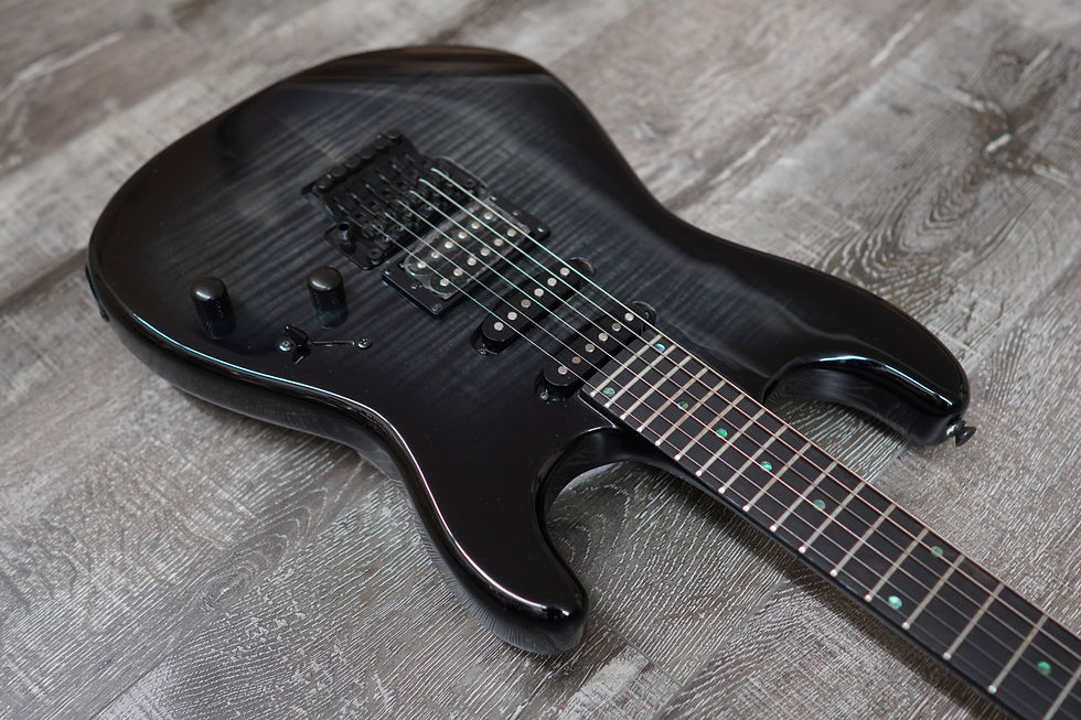 Thumbnail: AIO Wolf S1-SSH Floyd Rose Deluxe Electric Guitar - Trans Black