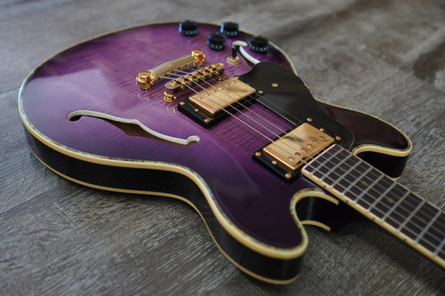 AIO Wolf KSA90 Left-Handed Electric Guitar - Purple Burst | Your