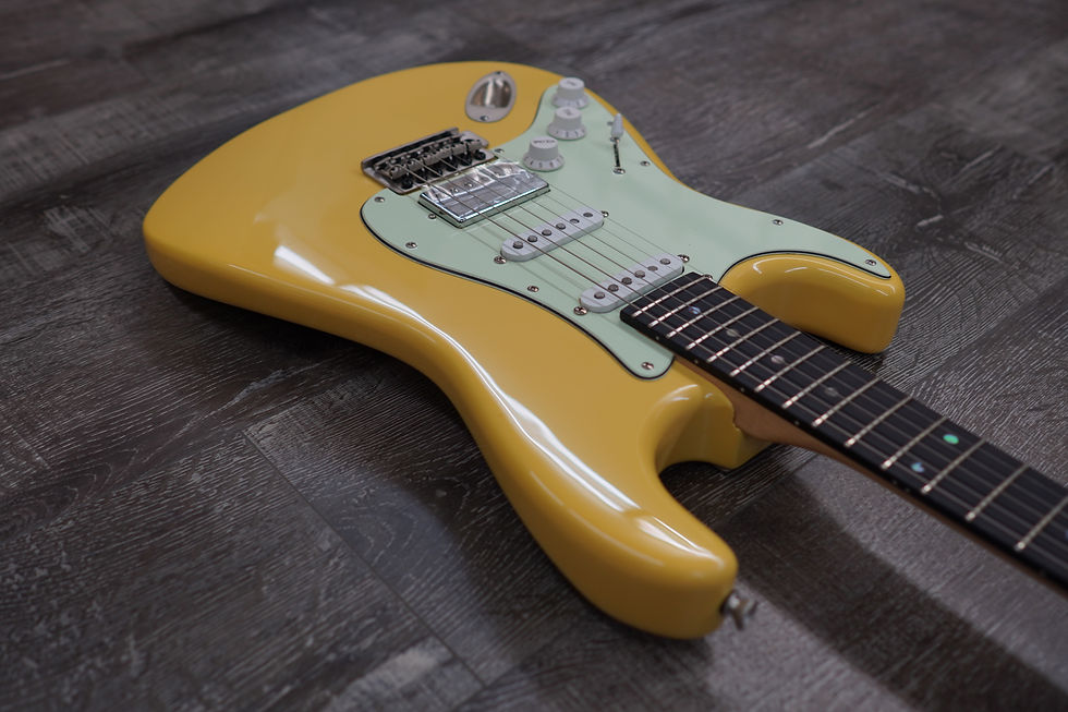 Thumbnail: AIO S4 Left-Handed Electric Guitar - Buttercream (Mint Pickguard)