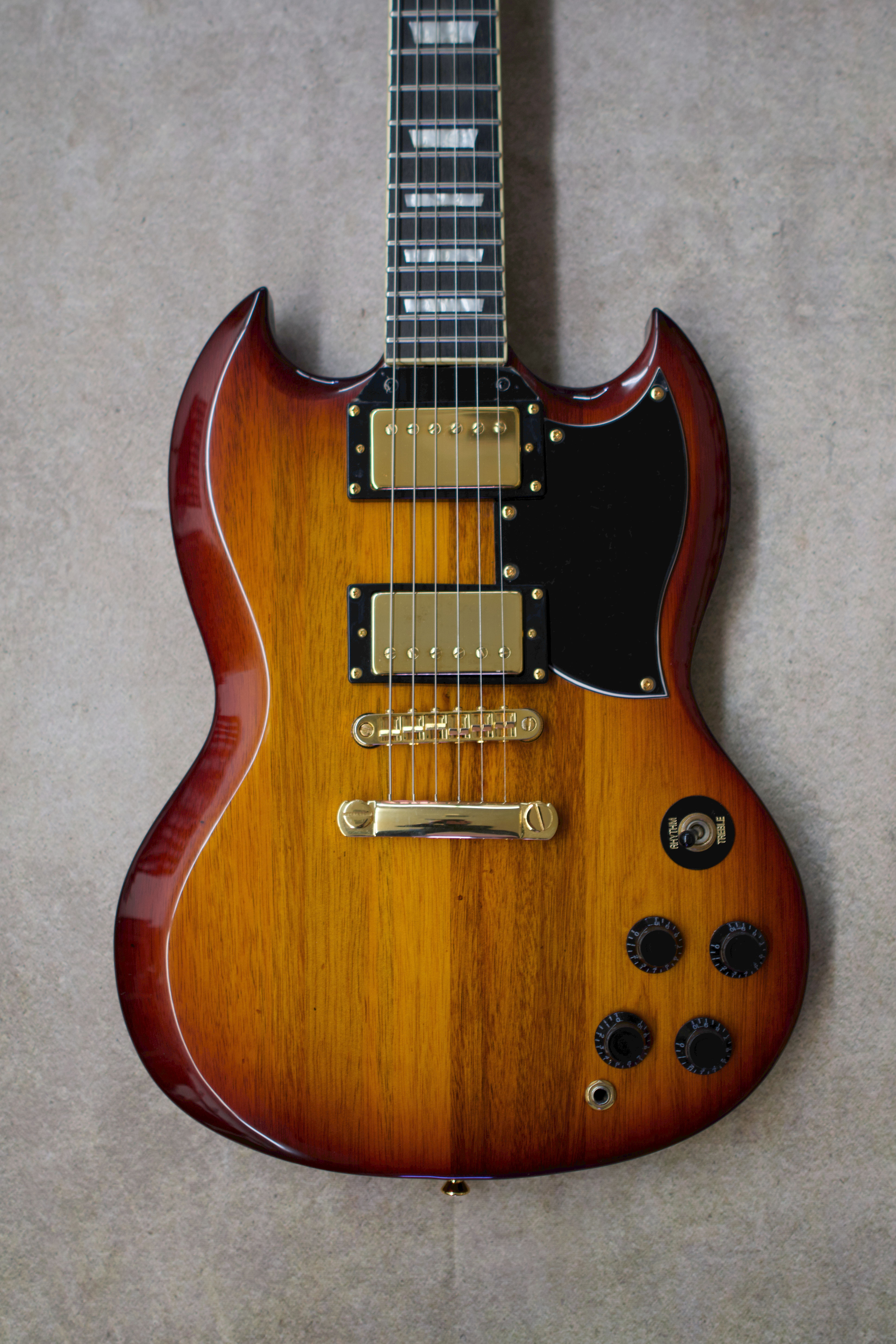 AIO ASG Electric Guitar - Honey Burst