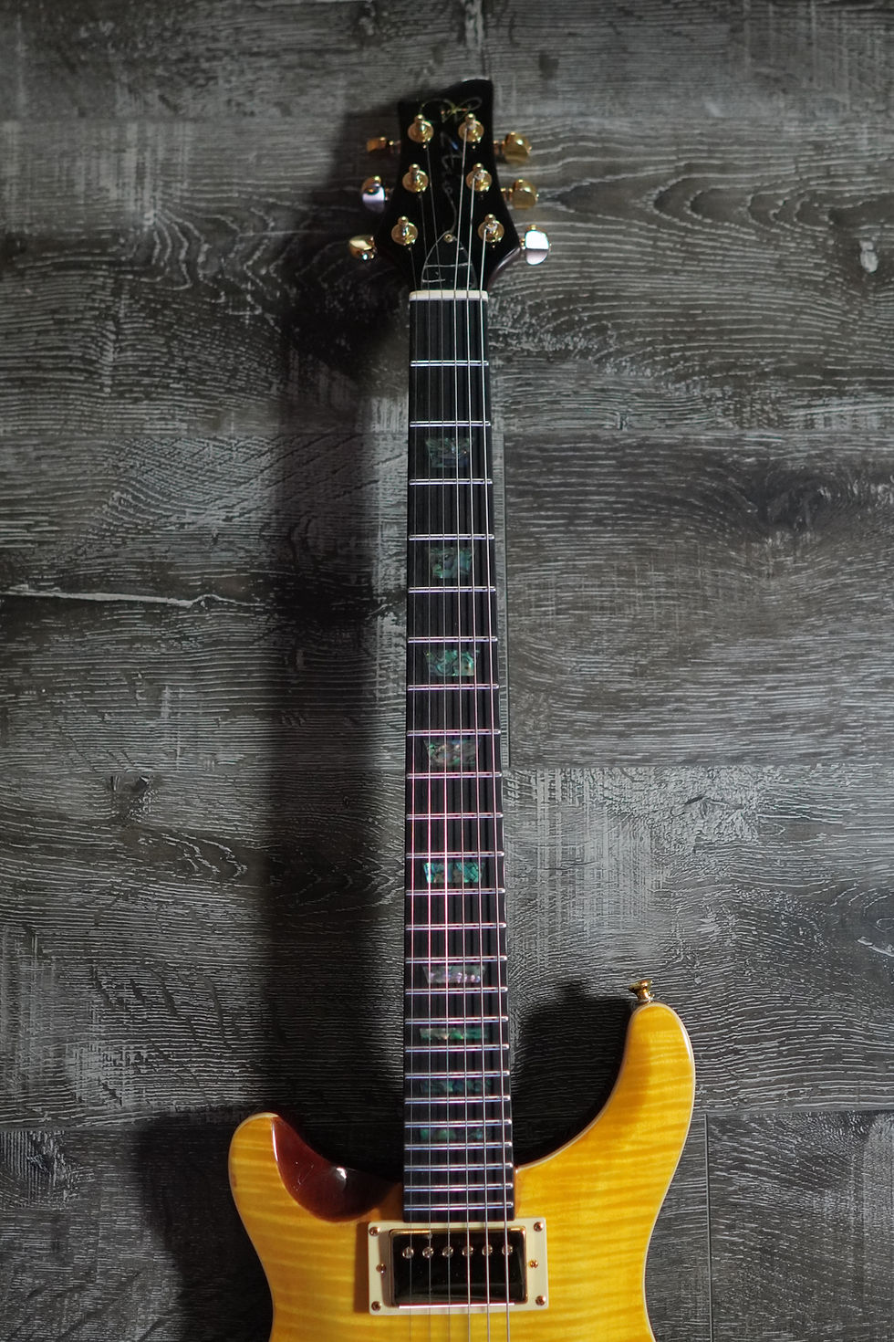 Thumbnail: AIO Wolf W400 Left-Handed Electric Guitar - Amber