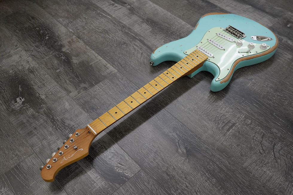 Thumbnail: AIO S3 Left-Handed Electric Guitar - Relic Sonic Blue (Maple Fingerboard)