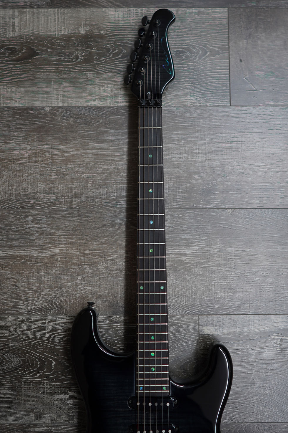 Thumbnail: AIO Wolf S1-SSH Floyd Rose Deluxe Electric Guitar - Trans Black