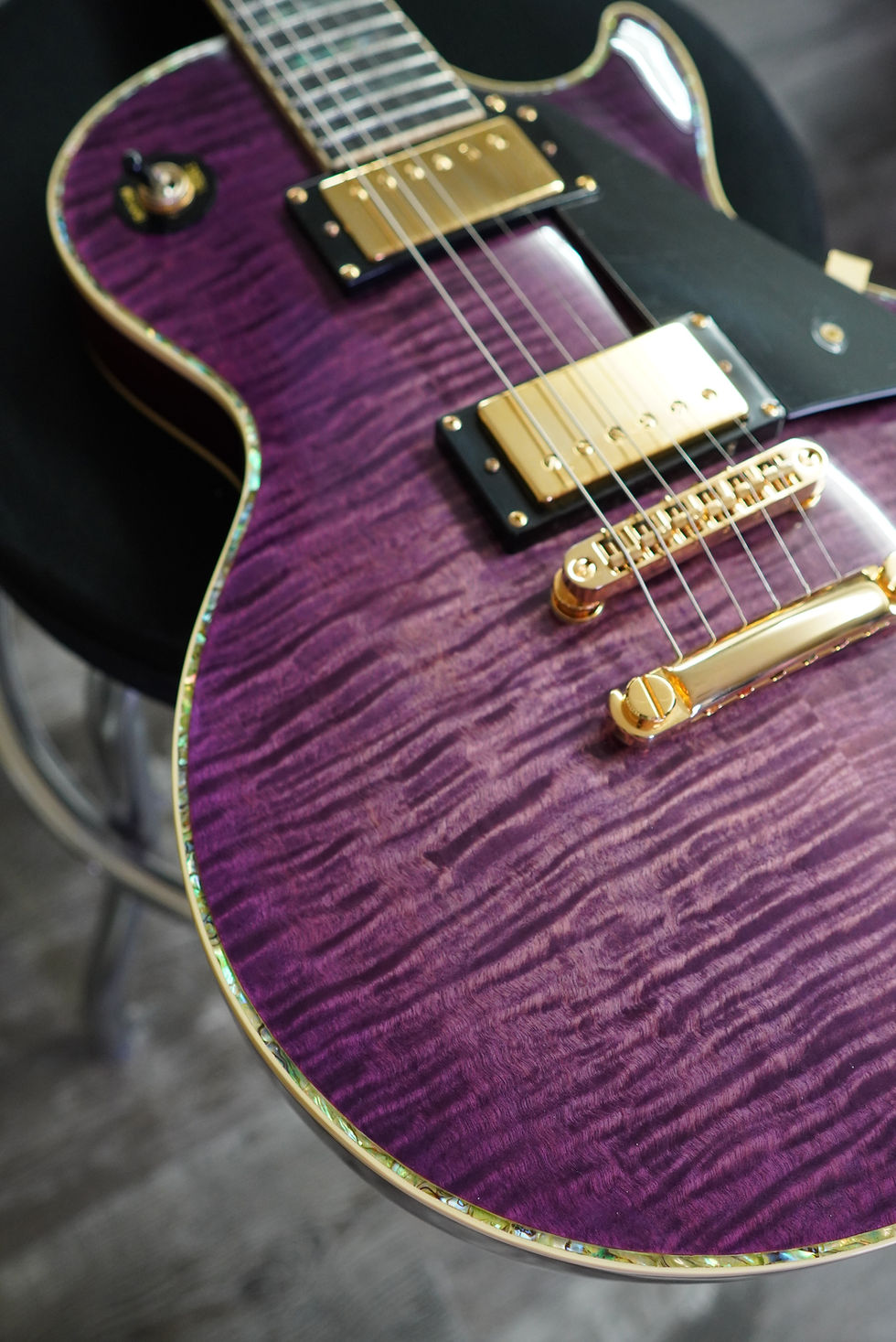 Thumbnail: AIO Wolf WLP 750T Electric Guitar - Purple Burst