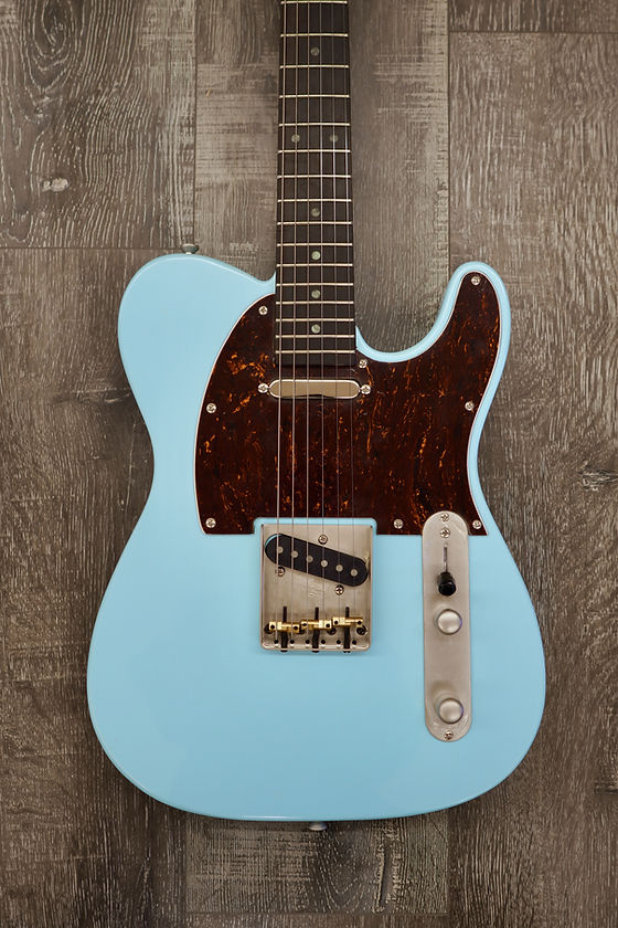 AIO TC4 Electric Guitar - Sonic Blue (Brown Pickguard