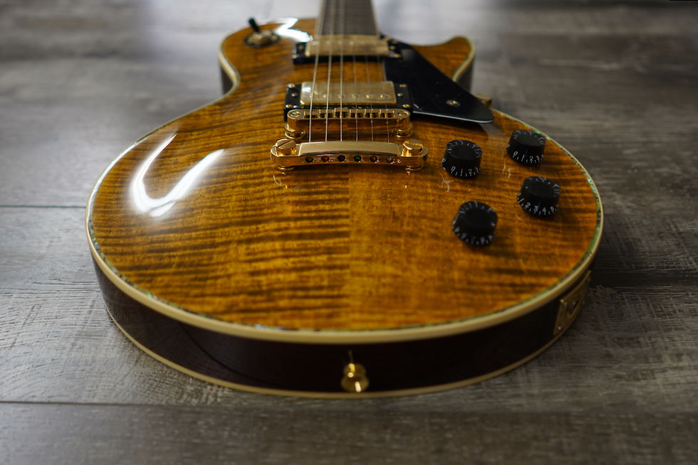 Thumbnail: AIO Wolf WLP 750T Electric Guitar - Tiger Amber