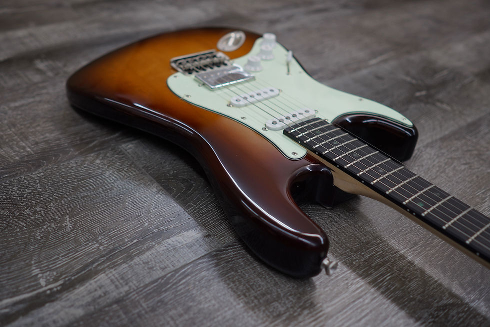 Thumbnail: AIO S4 Left-Handed Electric Guitar - Sunburst (Mint Pickguard)