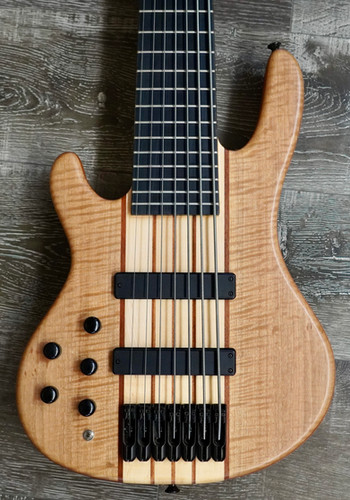 AIO S7-7 Left Handed Bass - Solid Maple Flame | Your Next Custom