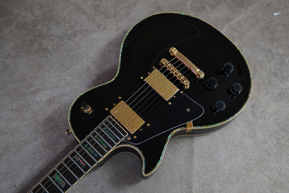 Thumbnail: AIO Wolf WLP 750T Left-Handed Electric Guitar - Solid Black