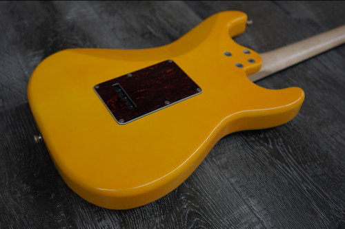 AIO S4 Left-Handed Electric Guitar - Marigold Yellow (Brown