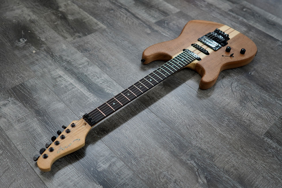 Thumbnail: AIO Wolf S1 Floyd Rose Left-Handed Electric Guitar - Quilted Maple