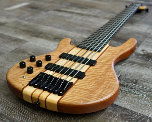 AIO S7-7 Left Handed Bass - Solid Maple Flame | Your Next Custom