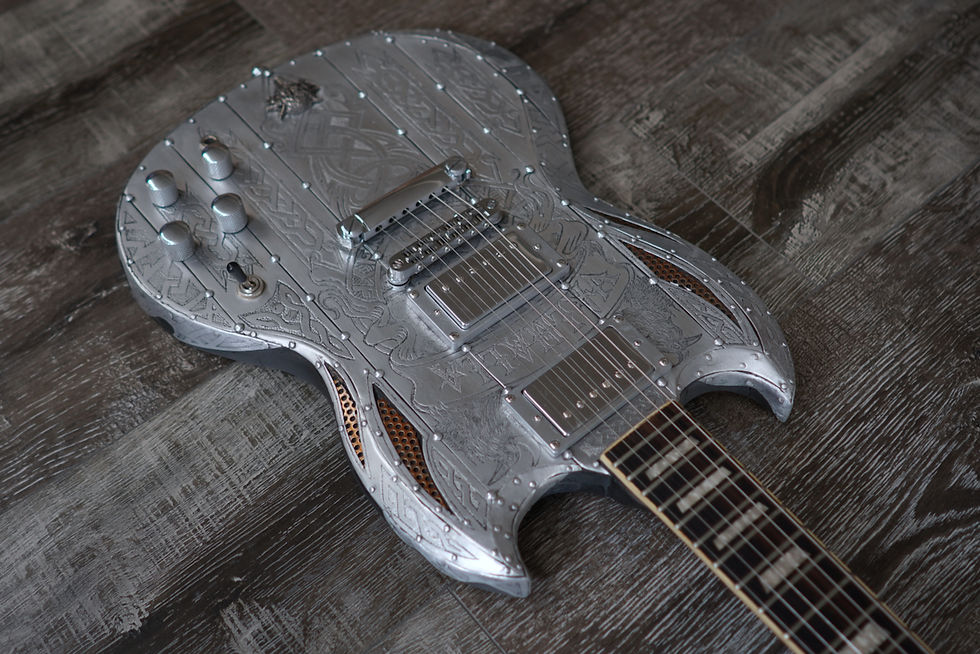 Thumbnail: AIO Custom Art Electric Guitar (SG Style) - Valhalla
