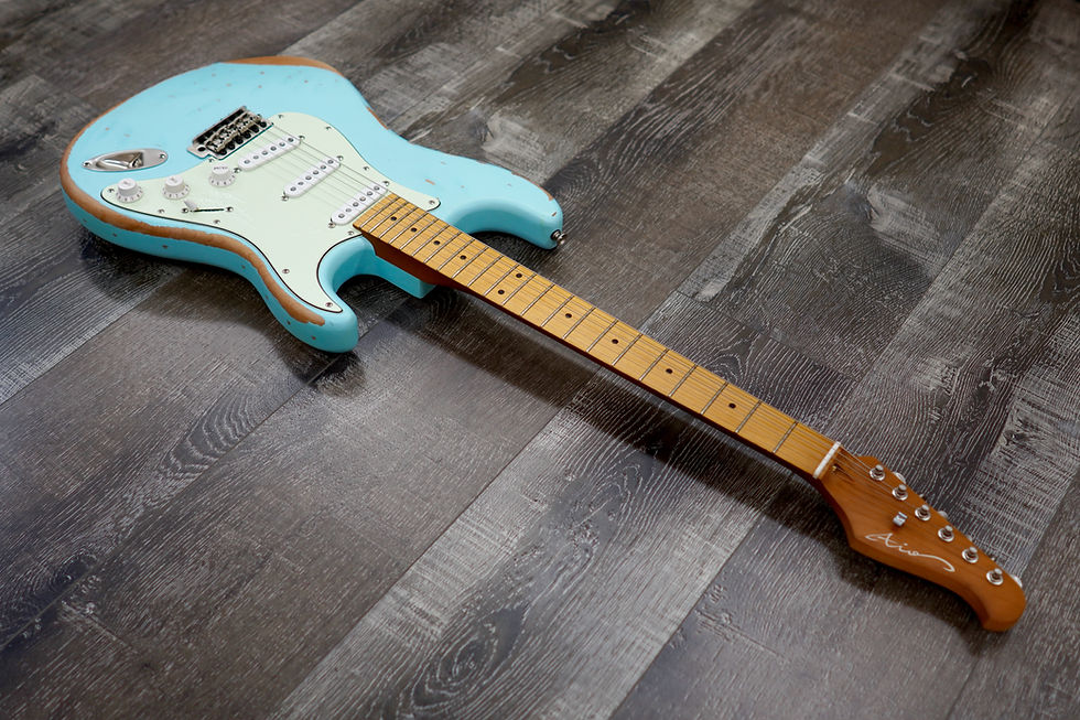 Thumbnail: AIO S3 Electric Guitar - Relic Sonic Blue (Maple Fingerboard)